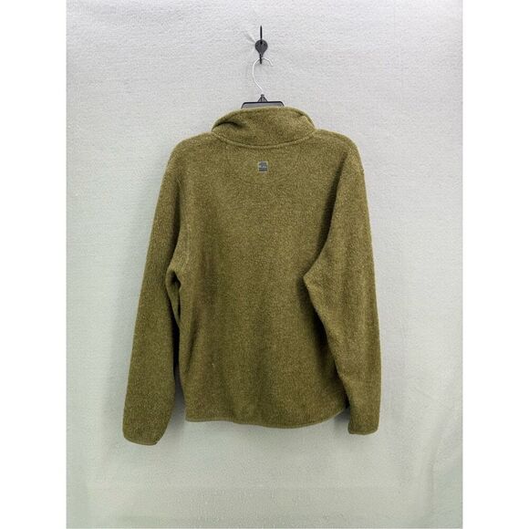 Onward Reserve Piper Brushed Fleece Olive Green 1/4 Zip Pullover Size S - Picture 2 of 9